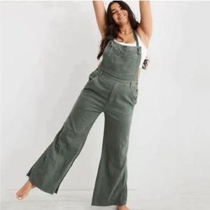 Aerie super wide leg overalls
